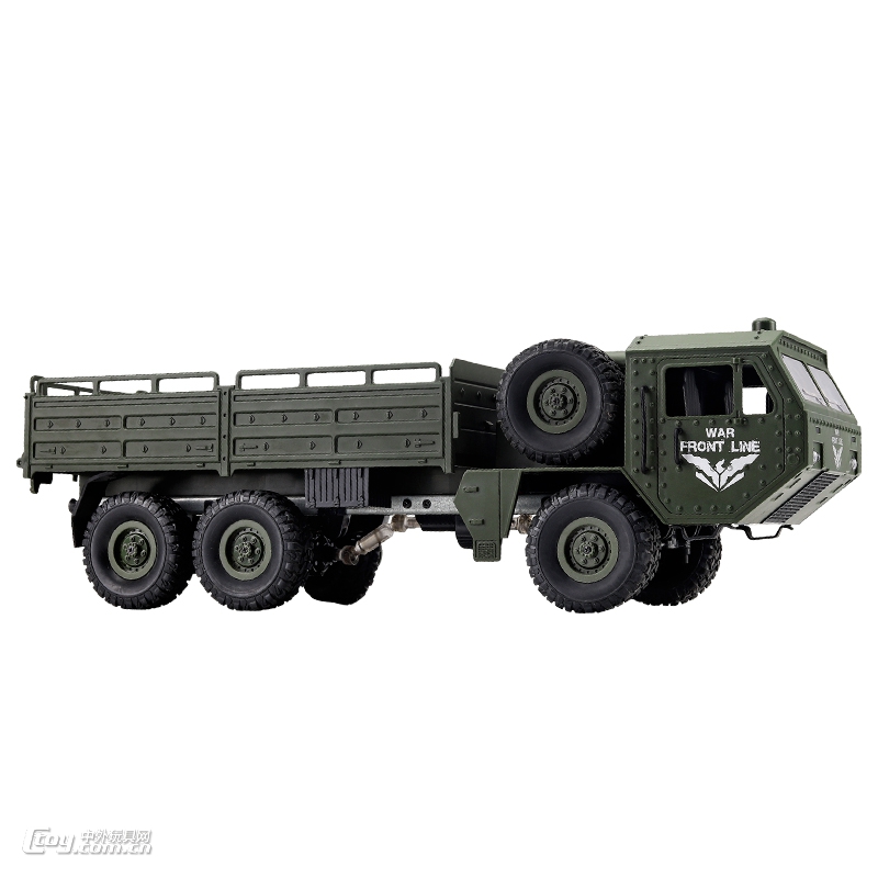 跨境D866仿真萨德六轮军事遥控卡车 户外越野运输载土玩具车