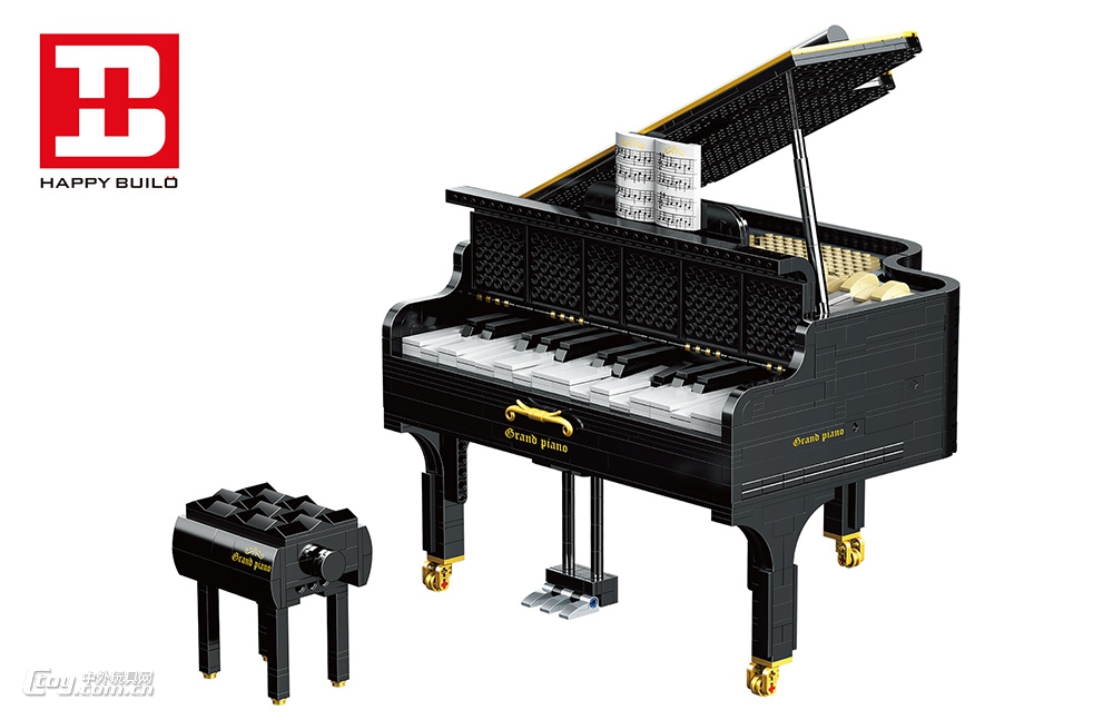 悦创科技高度仿真积木拼装钢琴XQGQ-01