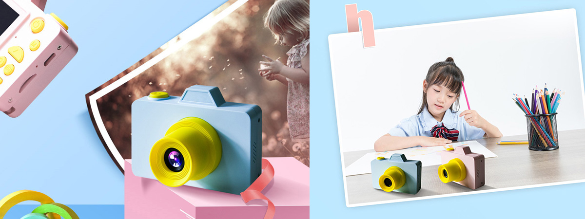 华群世纪新品：趣味儿童相机粉蓝四款【2020玩具发布汇】