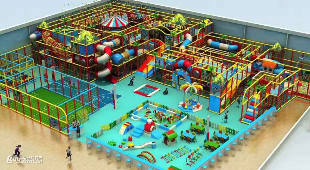 【淘气堡河南厂家】-百万大球池效果图 儿童游乐场大型组合玩具