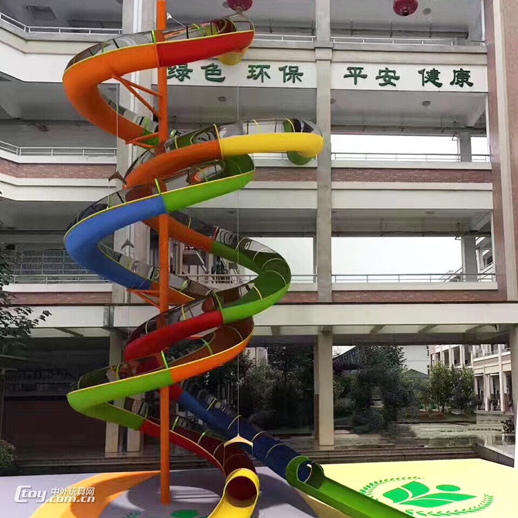 大型户外儿童设施厂家商场公园幼儿园小区不锈钢滑梯游乐设备定制