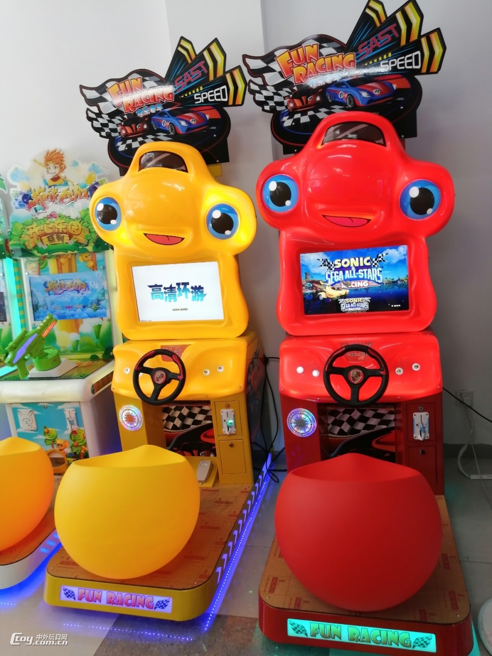儿童赛车机电玩城娱乐设备 儿童乐园加盟 电玩游戏机报价