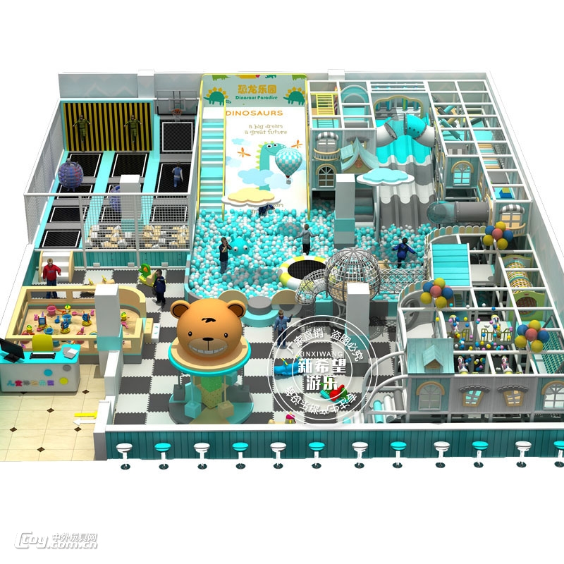 大型淘气堡弹性迷宫 室内商场中庭儿童游乐园 亲子乐园设备