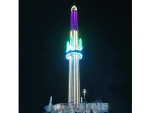 主题乐园升降旋转塔 自带七彩LED发光灯 新型气动系统跳楼机