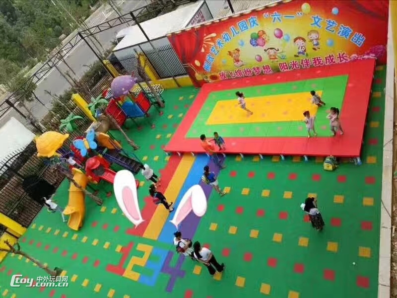 南宁幼儿园悬浮安全地垫厂家，南宁儿童悬浮拼接地板价格