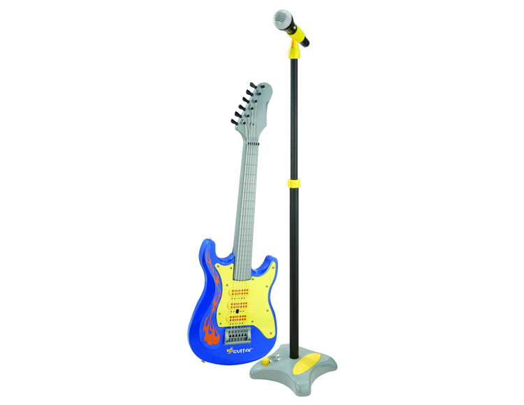 儿童乐器组合套装电子玩具吉它+立式麦克风06015