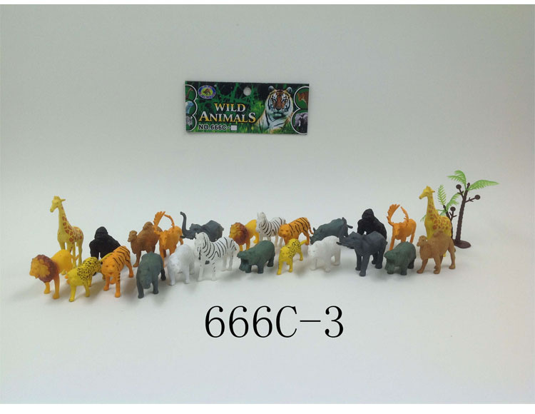 搪胶动物模型PVC袋666C-3