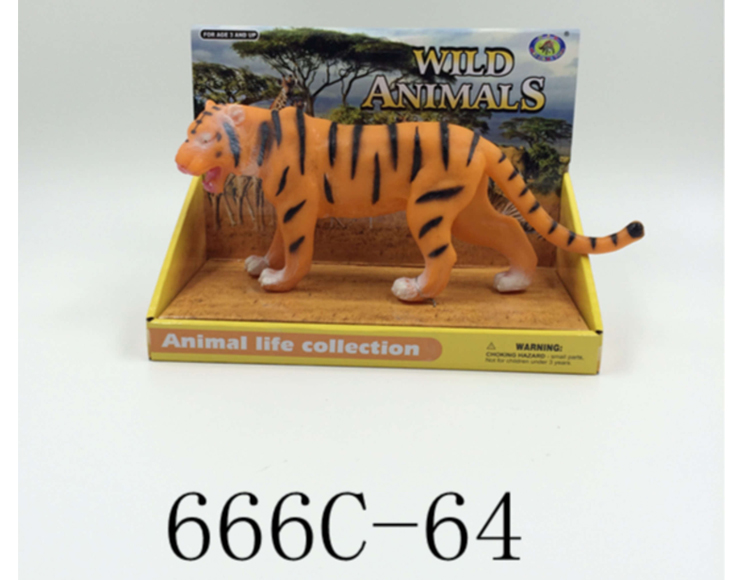 搪塑仿真动物模型-老虎666C-64