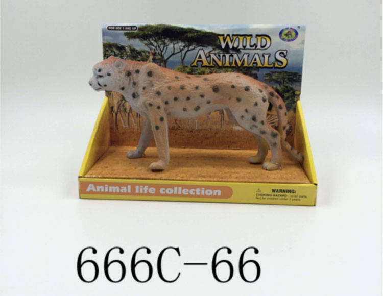 搪塑动物豹666C-66