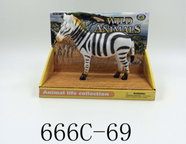 搪塑动物斑马666C-69