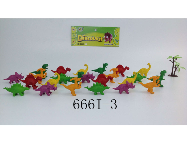 搪胶小恐龙玩具模型666I-3
