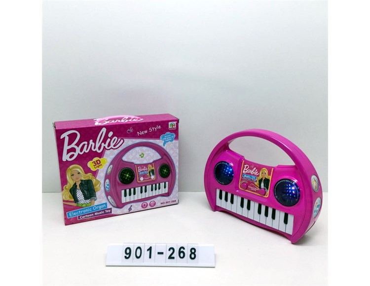芭比3D灯光音乐手提电子琴901-268