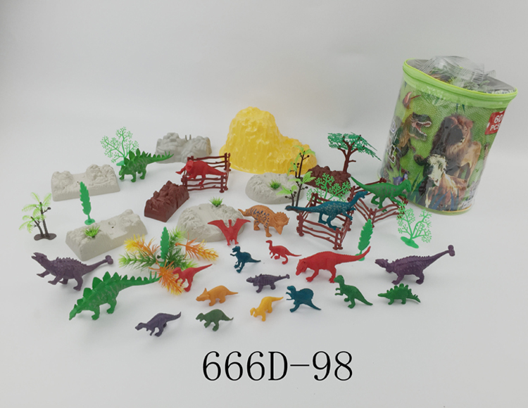 仿真恐龙模型60PCS套装666D-98