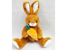 50cm兔子玩具毛绒公仔玩偶娃娃儿童礼物抱萝卜兔外贸支持定制