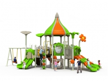 幼儿园滑梯,塑料滑梯,儿童游乐设备,热带雨林-绿森堡厂家直销