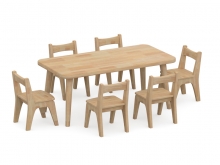 幼儿园家具,实木桌椅,儿童学习课桌椅