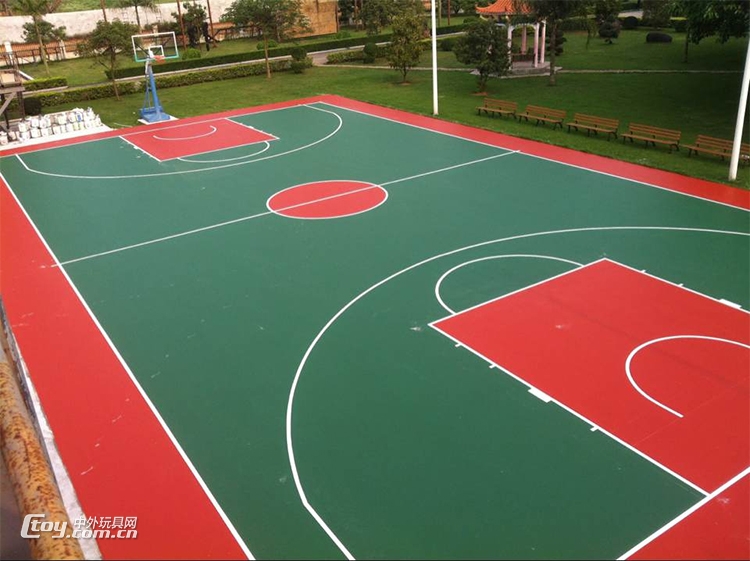 惠州市惠城区丙烯酸PVC硅PU标准篮球场地地坪划线施工公司