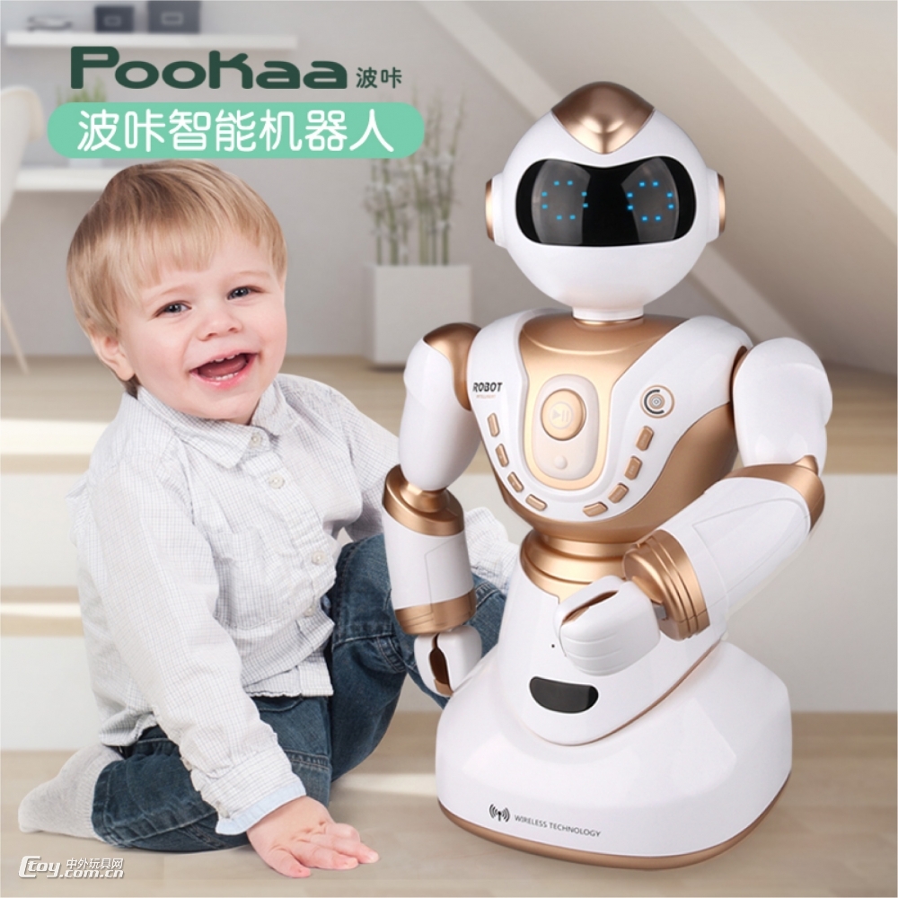美致2850波咔机器人智能语音对话可编程故事儿童互动玩具