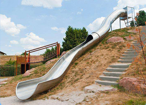 房地产园林景区不锈钢滑梯定制价格 儿童游乐设施
