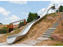 房地产园林景区不锈钢滑梯定制价格 儿童游乐设施