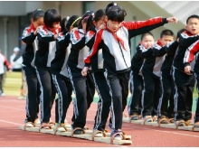 学生趣味运动会道具5人协力竞走比赛技巧