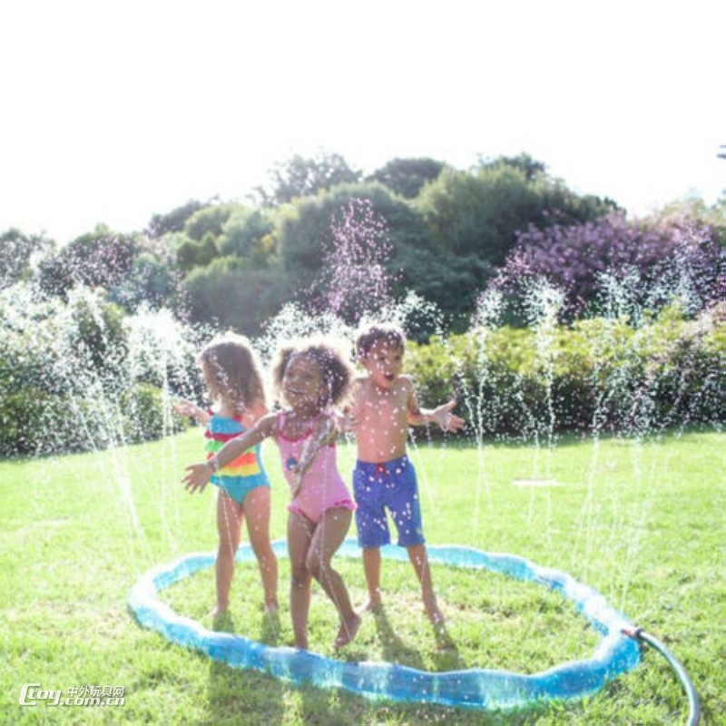 厂家直销儿童喷水圈 户外草地喷水玩具 定制孩子戏水玩具