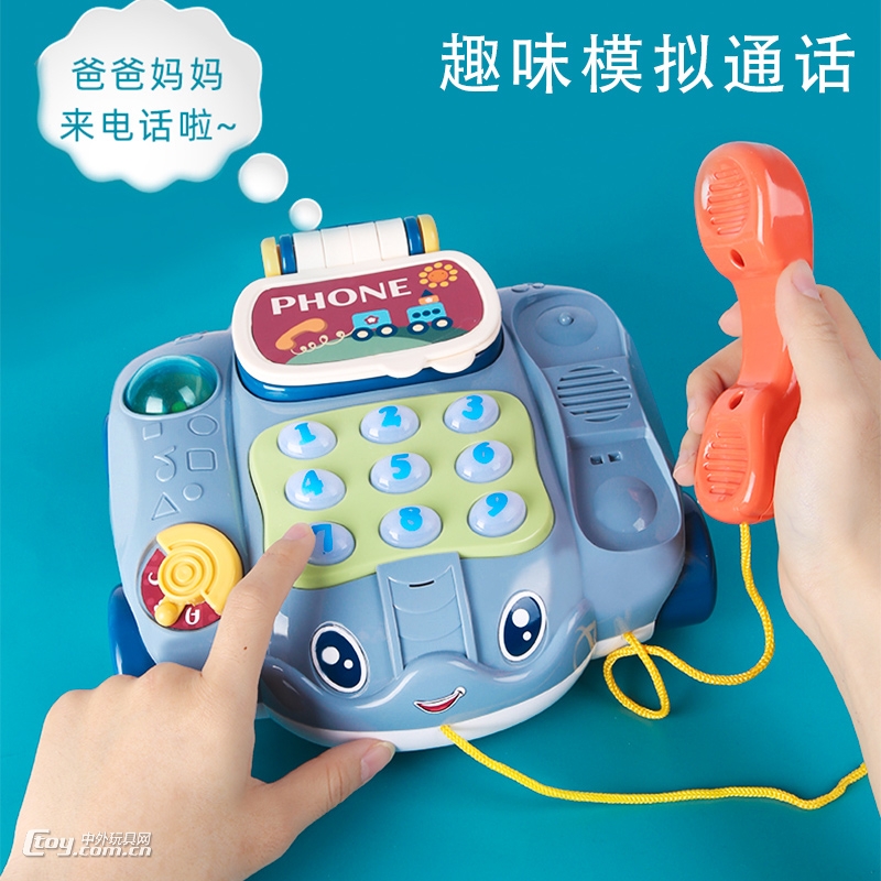 高盛80071多功能早教电话车趣味模拟通话玩具