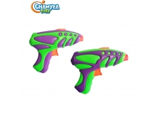 跨境兒童益智休閑玩具EVA軟彈飛碟槍戶外互動玩具飛盤飛碟槍
