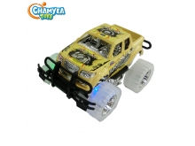 跨境兒童玩具車回力慣性越野車帶燈光音樂男孩汽車模型