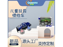 跨境兒童回力慣性越野玩具車警車模型燈光音樂車玩具