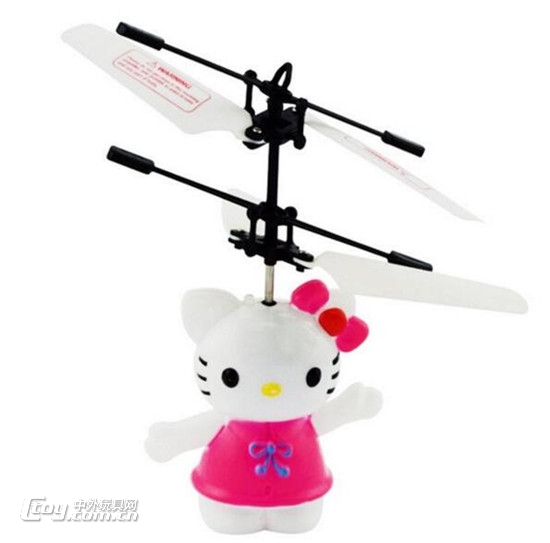抖暴玩具KT猫感应飞机悬浮感应儿童玩具