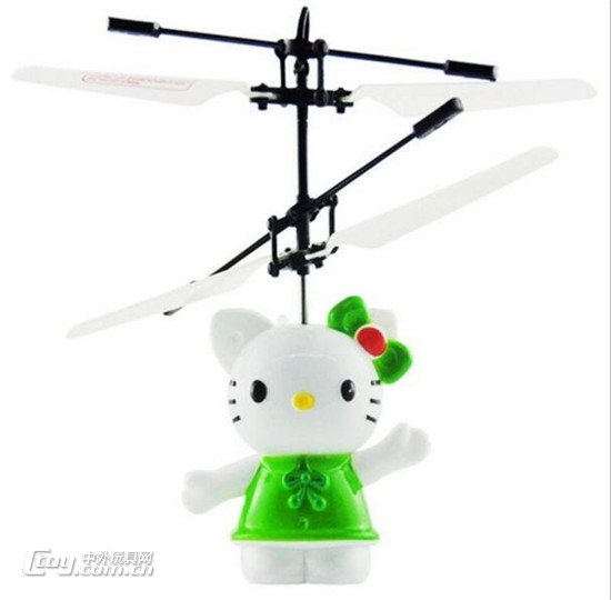 抖暴玩具KT猫感应飞机悬浮感应儿童玩具