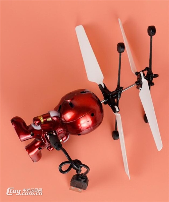 智能感应悬浮飞行器钢铁侠飞机光临玩具市场