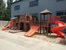 儿童户外滑梯儿童木质滑梯户外大型组装滑梯郑州厂家