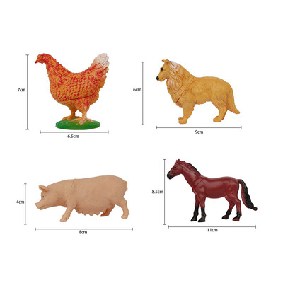 仿真家禽动物模型环保搪胶玩具