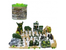 100PCS军事套装场景模型玩具999-2