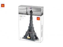 5217法国巴黎埃菲尔铁塔 1002颗粒拼装积木