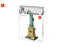 5227美国纽约自由女神像 1577颗粒积木模型