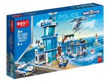 警察系列积木模型沙滩警署总部DL-10001