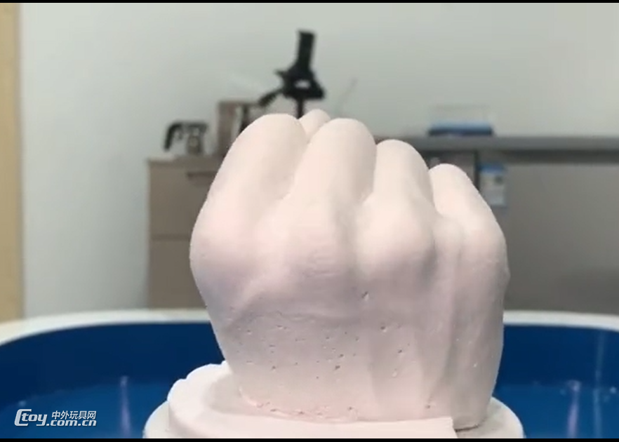 瞬时diy手膜型石膏3d手模型摆件克隆粉石膏粉模型粉