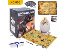跨境玩具恐龙蛋考古挖掘霸王龙仿真恐龙DIY儿童盲盒益智玩具