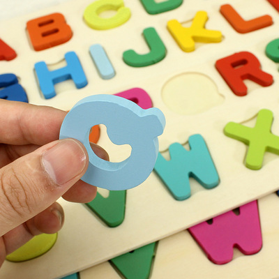数字字母手抓板幼儿早教立体拼板