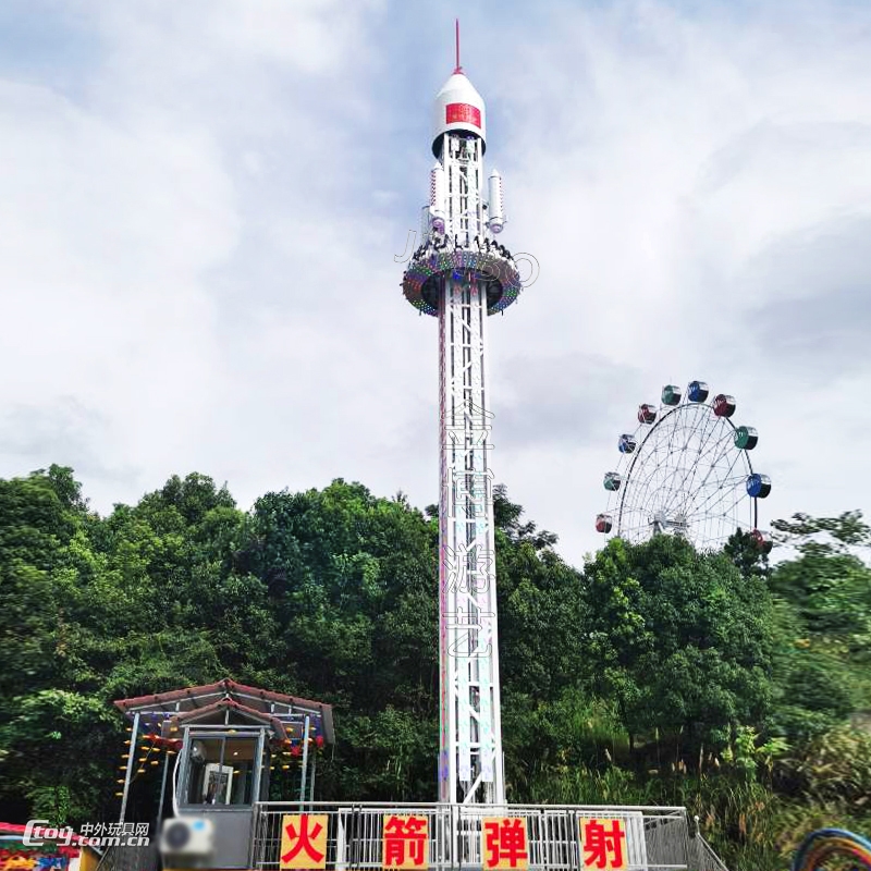 室外网红游艺设施豪华型旋转探空梭 高空旋转塔游乐设备现货