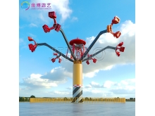 亲子乐园机械游乐设施18米牛气冲天 露天游戏设备飞行塔项目