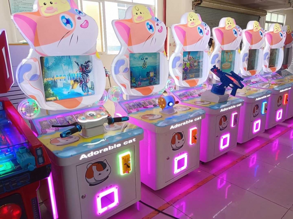 小萌猫系列游戏机投币机儿童游戏游艺机