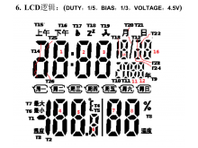 ZH-9830发光电子时钟温湿度计芯片