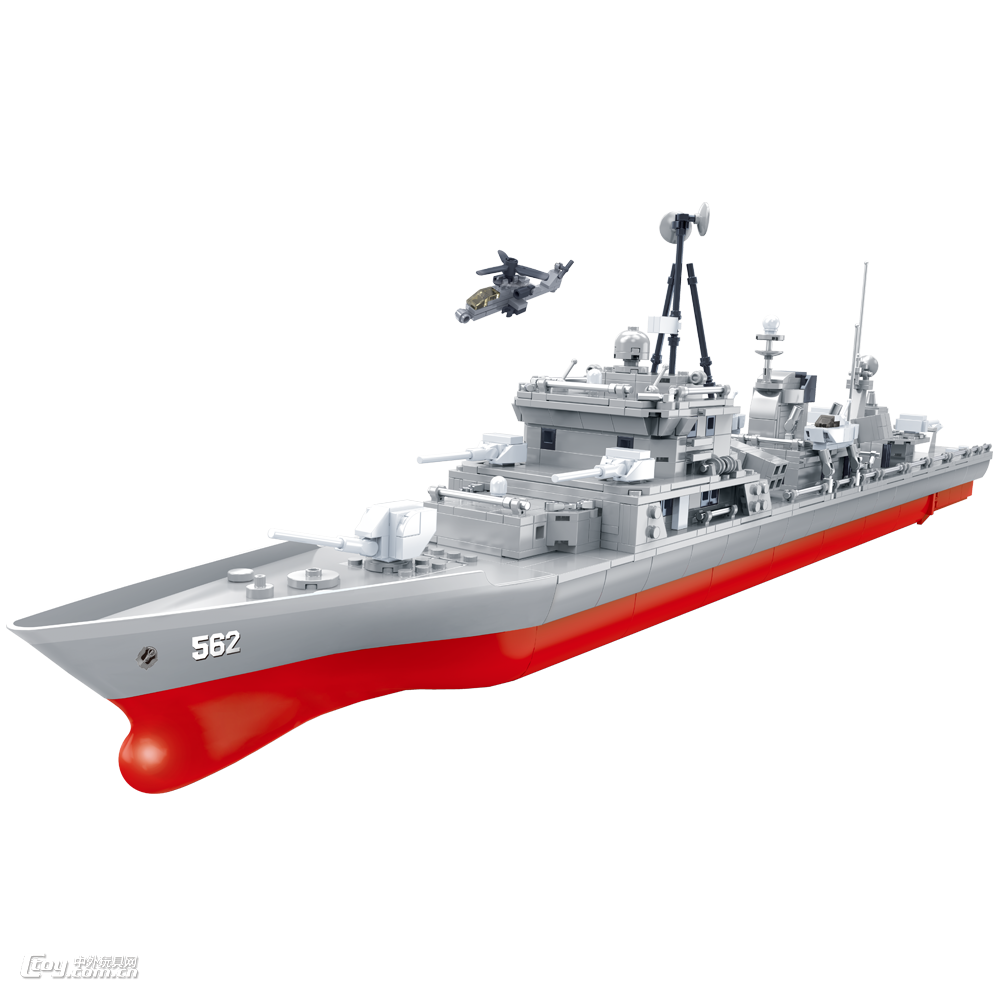 南海舰队积木模型562江门号护卫舰DL-40021