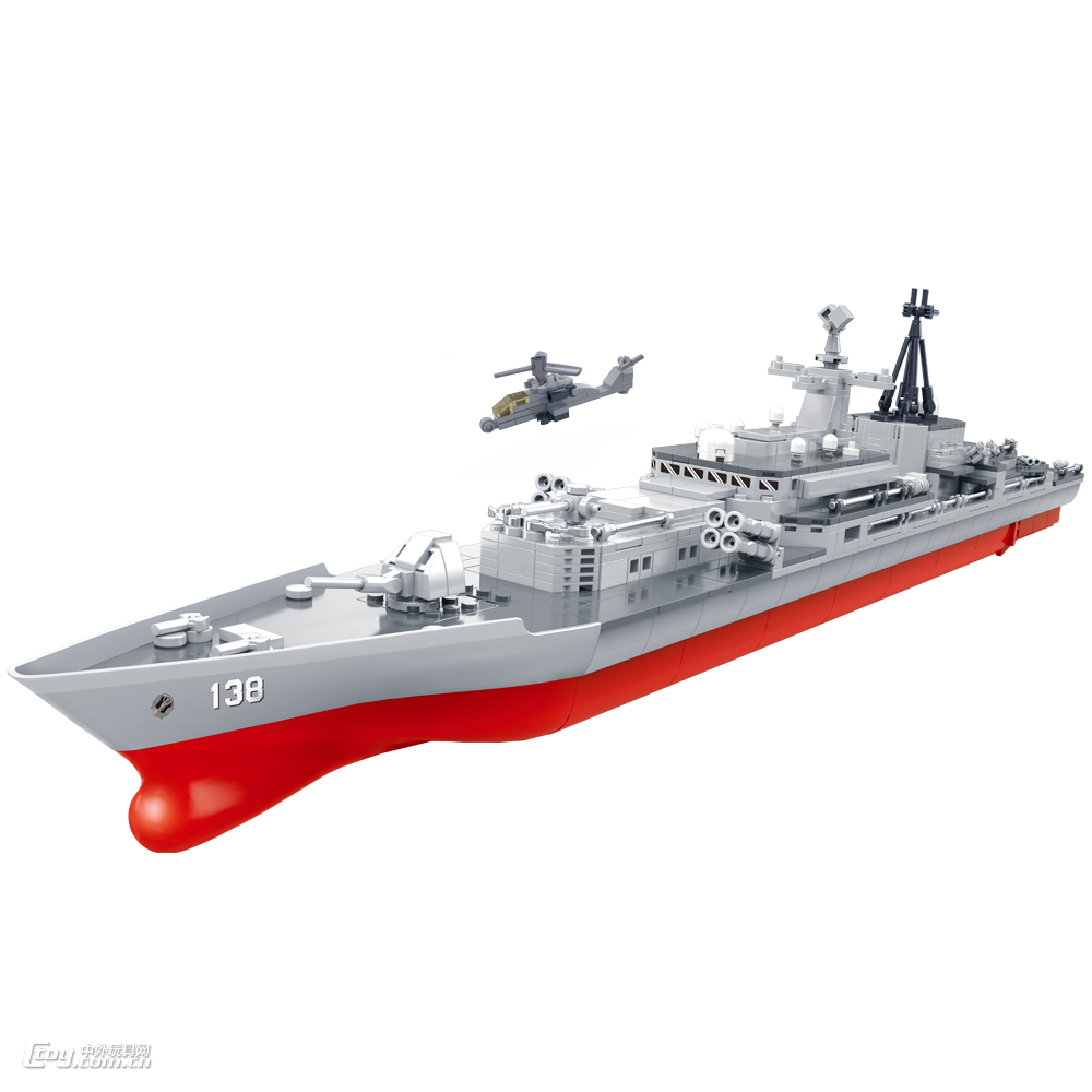 南海舰队积木模型泰州号驱逐舰DL-40022