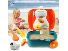 沙滩旅行箱儿童转转乐洗澡戏水玩具玩沙挖沙铲沙滩玩具套装