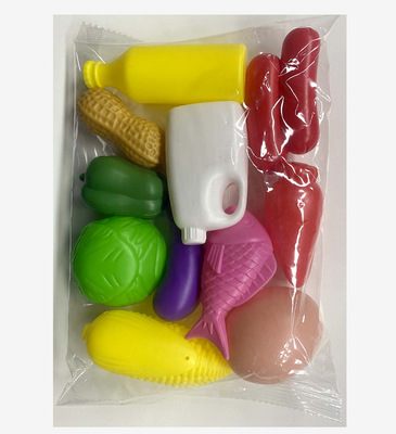 仿真食物塑料吹瓶果蔬玩具11件套